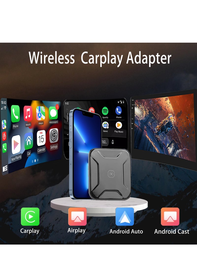 KASTWAVE - Wireless CarPlay & Android Auto Adapter - Plug and Play for AirPlay Image & Android Image, CarPlay Al Box - Image 1