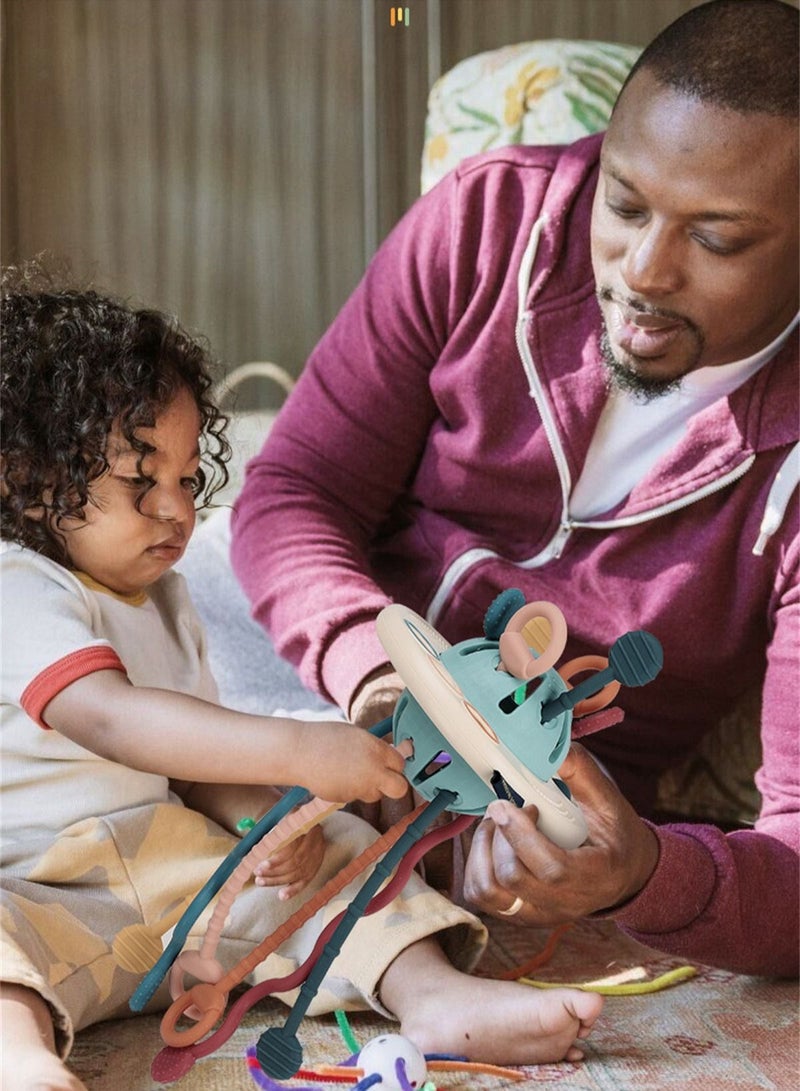 Loquat Fun Baby Touch Development Exercise Finger Pull Pull Music UFO Early Childhood Education Toys  21*12cm - Image 3