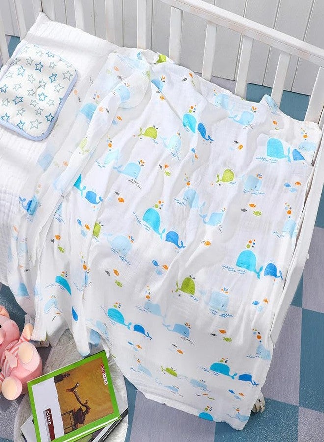 TERI BERI Muslin Bath Towel for Babies 100% Cotton Towels for Newborn Baby Extra Soft and Absorbent Bathing Towel, Infants Toddlers Boys and Girls (Pack of 1) White (110 x 110 cm) - Image 5