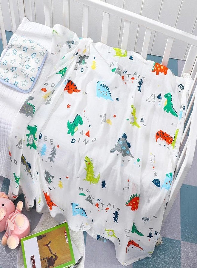 TERI BERI Muslin Bath Towel for Babies 100% Cotton Towels for Newborn Baby Extra Soft and Absorbent Bathing Towel, Infants Toddlers Boys and Girls (Pack of 1) White (110 x 110 cm) - Image 2