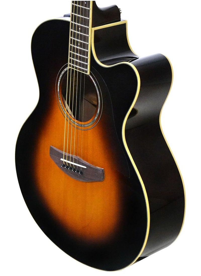 YAMAHA - Yamaha CPX600 Acoustic Guitar - Old Violin Sunburst - Image 1