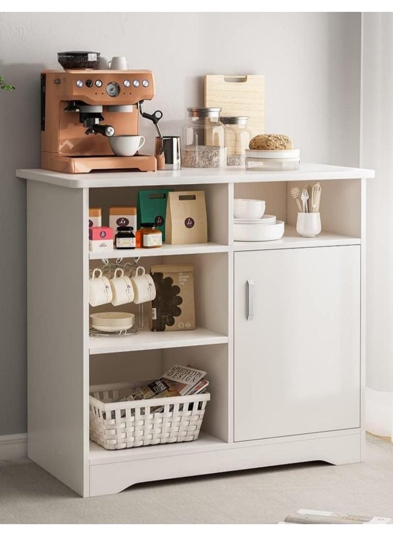 Coffee cabinet with side buffet storage space Fashionable side buffet storage Large console drawer for living room or office EI-209 - Image 1