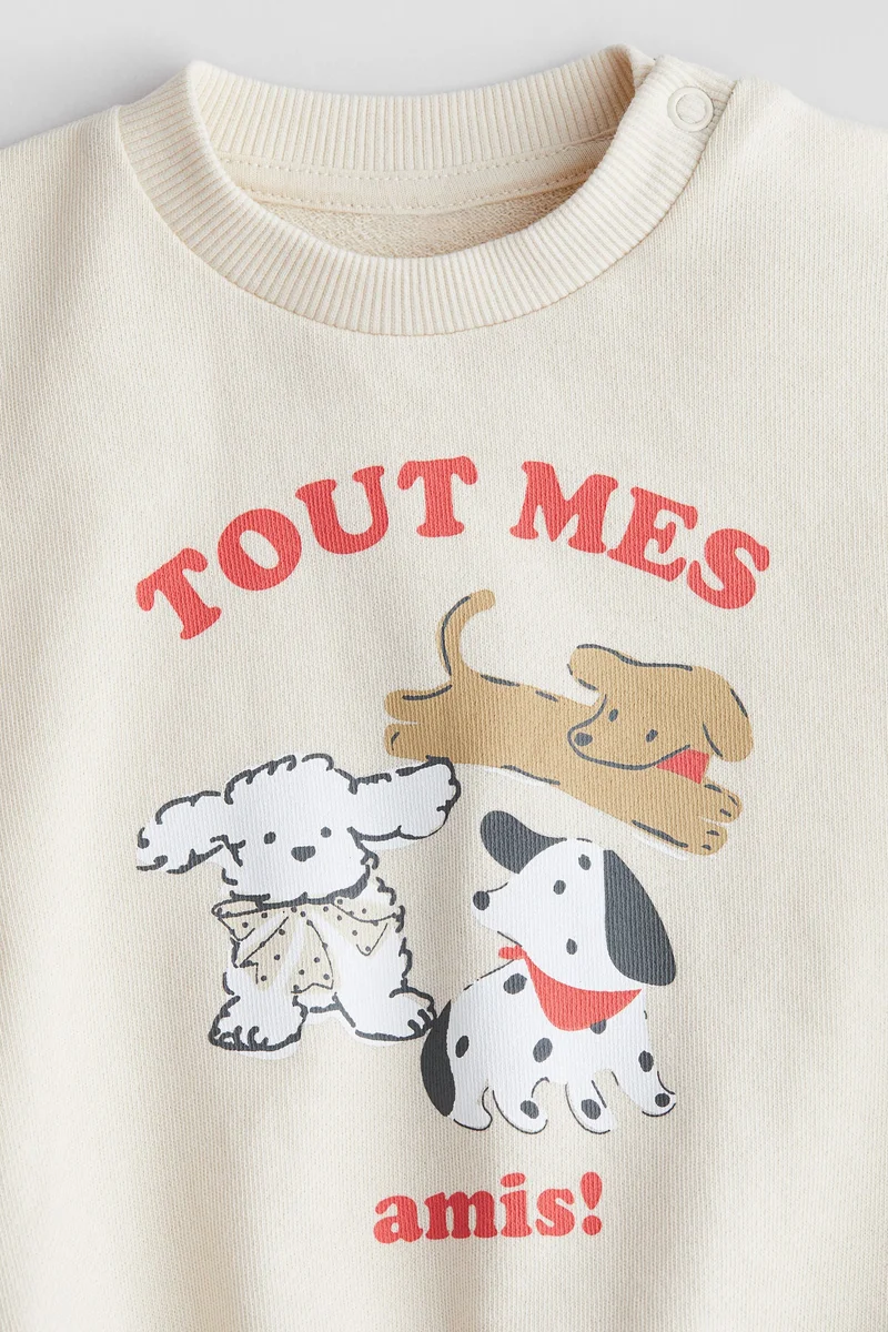 H&M Printed cotton sweatshirt