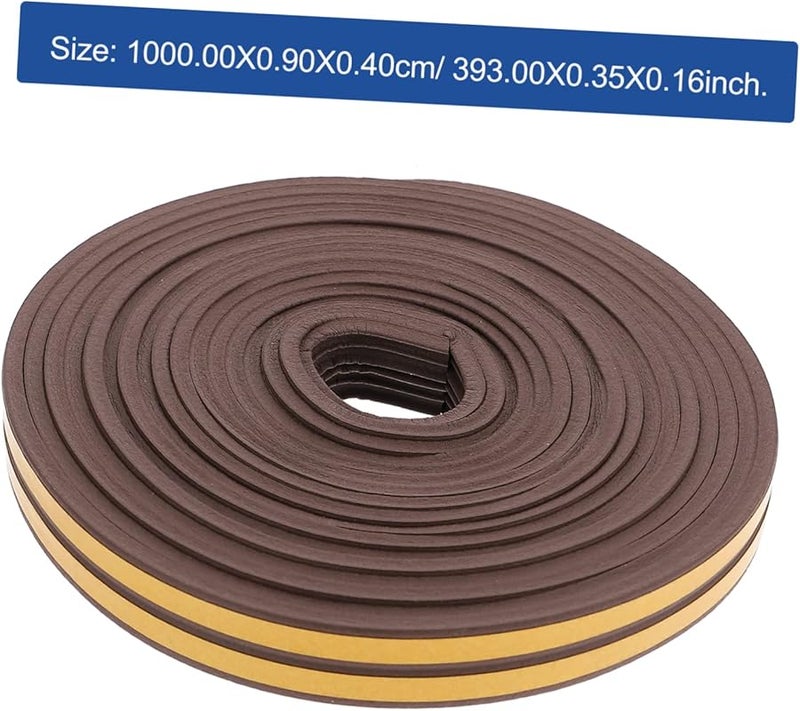 EPDM Window Door Seal Strip Weatherproof Adhesive Tape 6mm x 9mm Black - Image 3