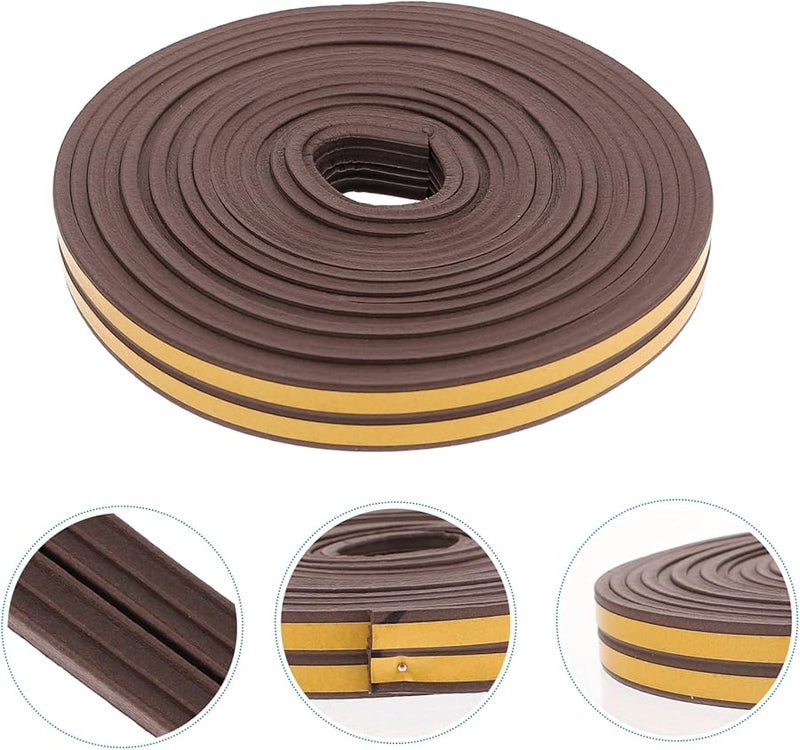 EPDM Window Door Seal Strip Weatherproof Adhesive Tape 6mm x 9mm Black - Image 5