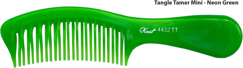 Krest Teal Tangle Tamer Curved Tooth Comb for Smooth and Drag-Free Combing - Image 4