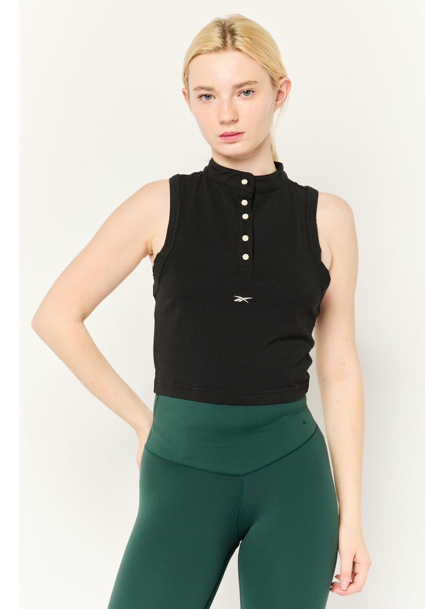Reebok Women Sportswear Fit Training Top, Black  - Image 1