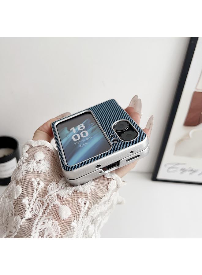 اس-توب جراب هاتف OPPO Find N2 Flip مصنوع من ألياف الكربون كيفلر فائق النحافة ومقاوم للصدمات - Image 4