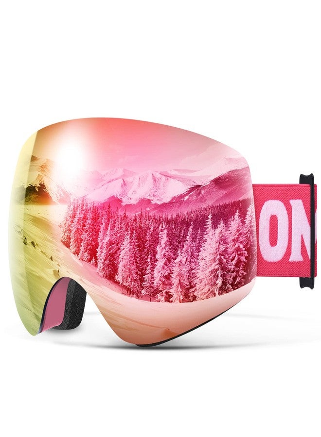 OMID Kids Ski Goggles, Z1 Anti-fog UV Protection Snow Goggles Frameless OTG Snowboard Goggles for Boys Girls Youth - Image 1