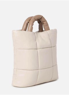 Haute Sauce Tufted Treasure Beige Tote Bag  - Image 2