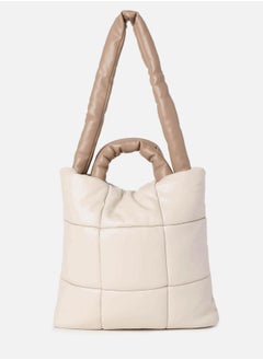 Haute Sauce Tufted Treasure Beige Tote Bag  - Image 1