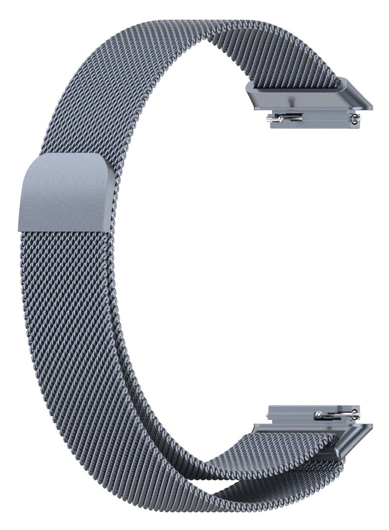 BGM Stainless Steel Milano Replacement Band For Huawei Band 7/7 NFC Grey  - Image 1