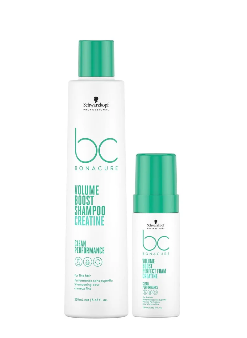 Schwarzkopf شامبو و Perfect Foam رغوة  Bonacure Volume Boost للشعر الناعم