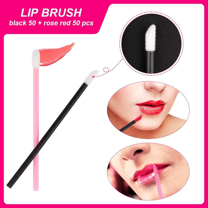 Rolybag 283 Pieces Makeup tools Kit Includes Plastic storage Organizer Box Hair Clips Eyeliner Brushes Mascara Wands and Lipstick Applicators For Lip (283A) - Image 4
