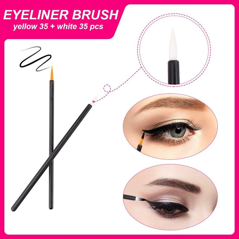 Rolybag 283 Pieces Makeup tools Kit Includes Plastic storage Organizer Box Hair Clips Eyeliner Brushes Mascara Wands and Lipstick Applicators For Lip (283A) - Image 5