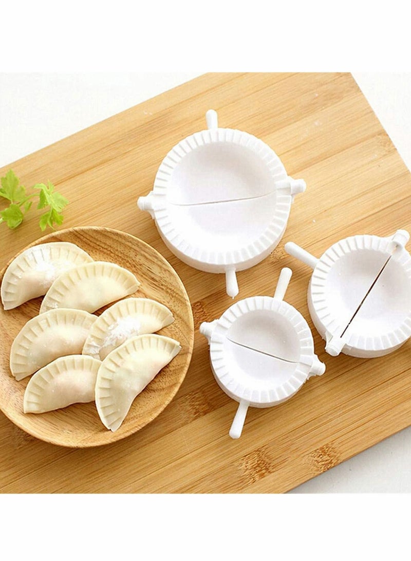 واي آند دي Dumpling Maker Set, Plastic Pressing Pie Ravioli Mould Cooking Molds, Tools 3Packs with Different Sizes of Mold for DIY Making Dumplings 7cm, 8cm, 10cm - Image 2