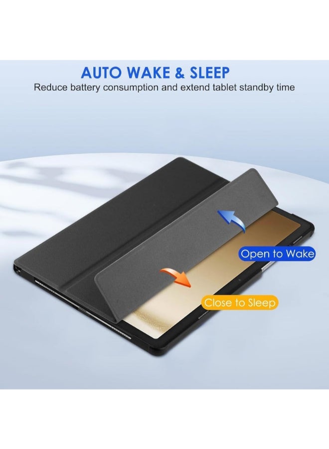 PROTECT Protective Cover for Samsung Tab S6 Lite | With Screen Protector, Trifold Stand, Auto Sleep/Wake, Silicone, Pencil Slot, Black – Model: PSTS6LBLK - Image 2