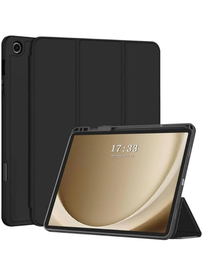 PROTECT Protective Cover for Samsung Tab S6 Lite | With Screen Protector, Trifold Stand, Auto Sleep/Wake, Silicone, Pencil Slot, Black – Model: PSTS6LBLK - Image 1