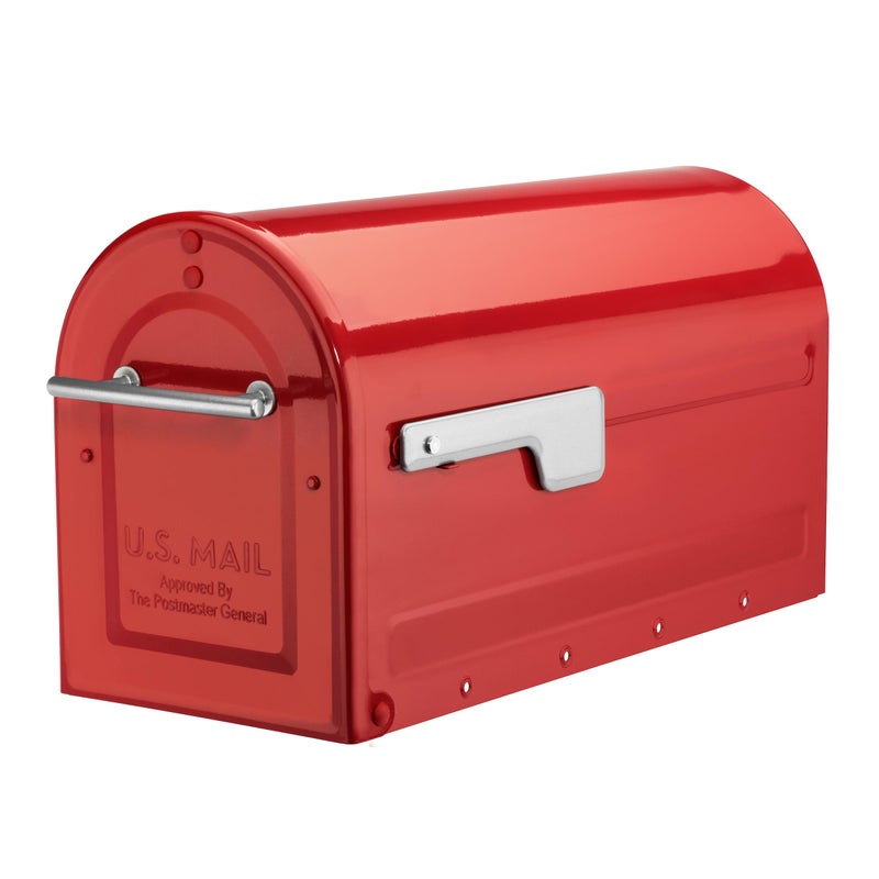 Architectural Mailboxes 7900-7R-SR Boulder Mailbox, Red - Image 1