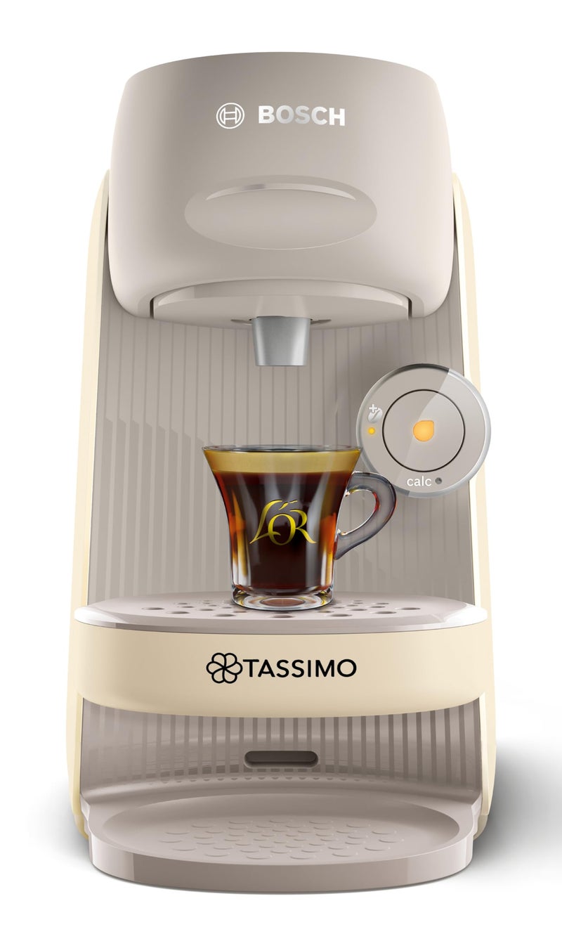 تاسيمو Tassimo by Bosch Finesse Friendly Pod Coffee Machine, TAS167PGB, Cream - Image 2
