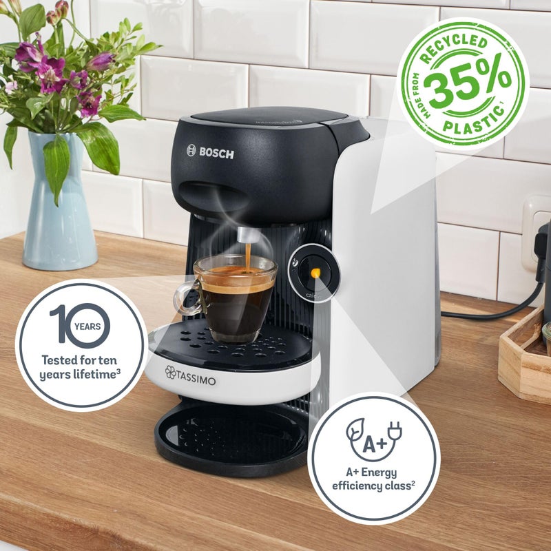 تاسيمو Tassimo by Bosch Finesse Friendly Pod Coffee Machine, TAS167PGB, Cream - Image 4