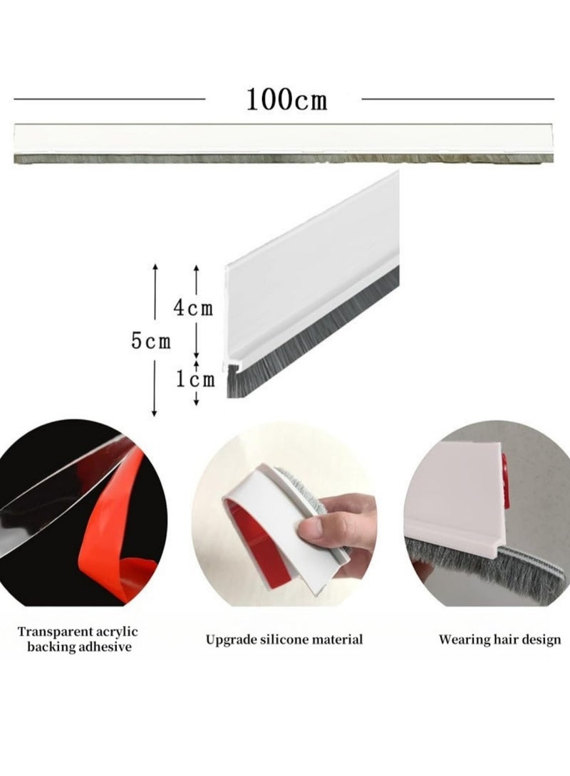 New Product Upgraded With Silicone Material Door Draft stopper, Bottom Seal for Exterior & Interior Doors Blocker for Insects Dust Noise and weather Stripping - Image 2