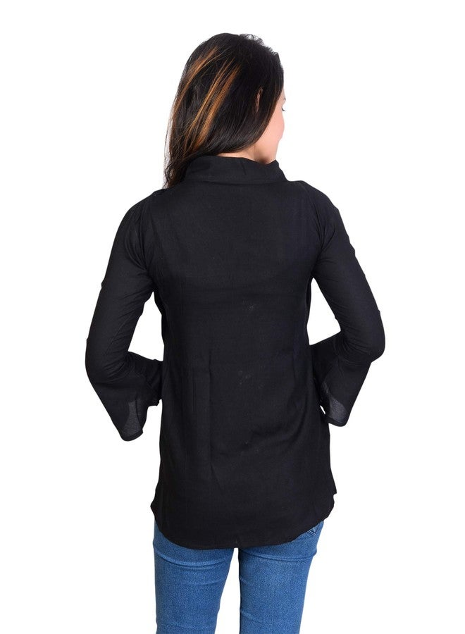 SNIFFY Casual rayon top for kids comfortable for You(TP-705-BLACK-13-14Y) - Image 4
