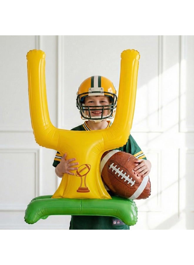 froufing Football Party Decorations Includes Football Goalpost Game Day banner Foil Balloons for Kids Adults Sports Theme Touch down Birthday Major Tailgating Season Celebration Supplies - Image 4