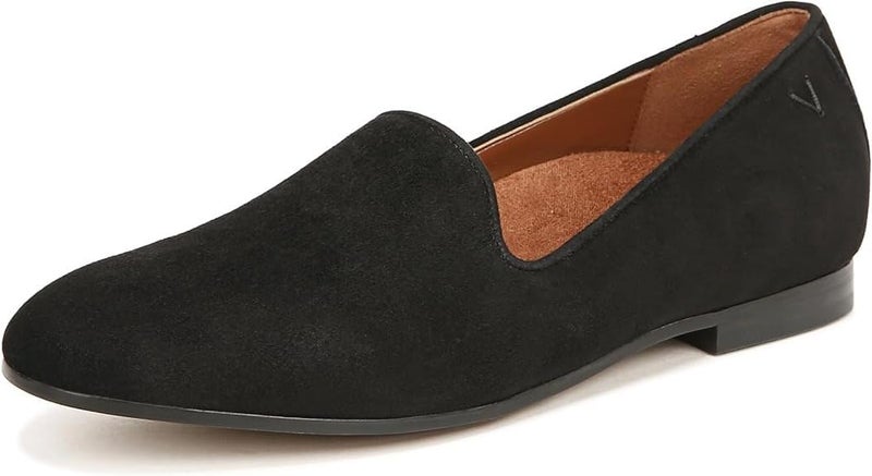 Vionic Women's Willa Loafer in Black Suede - Comfortable Slip-On Flats - Image 1