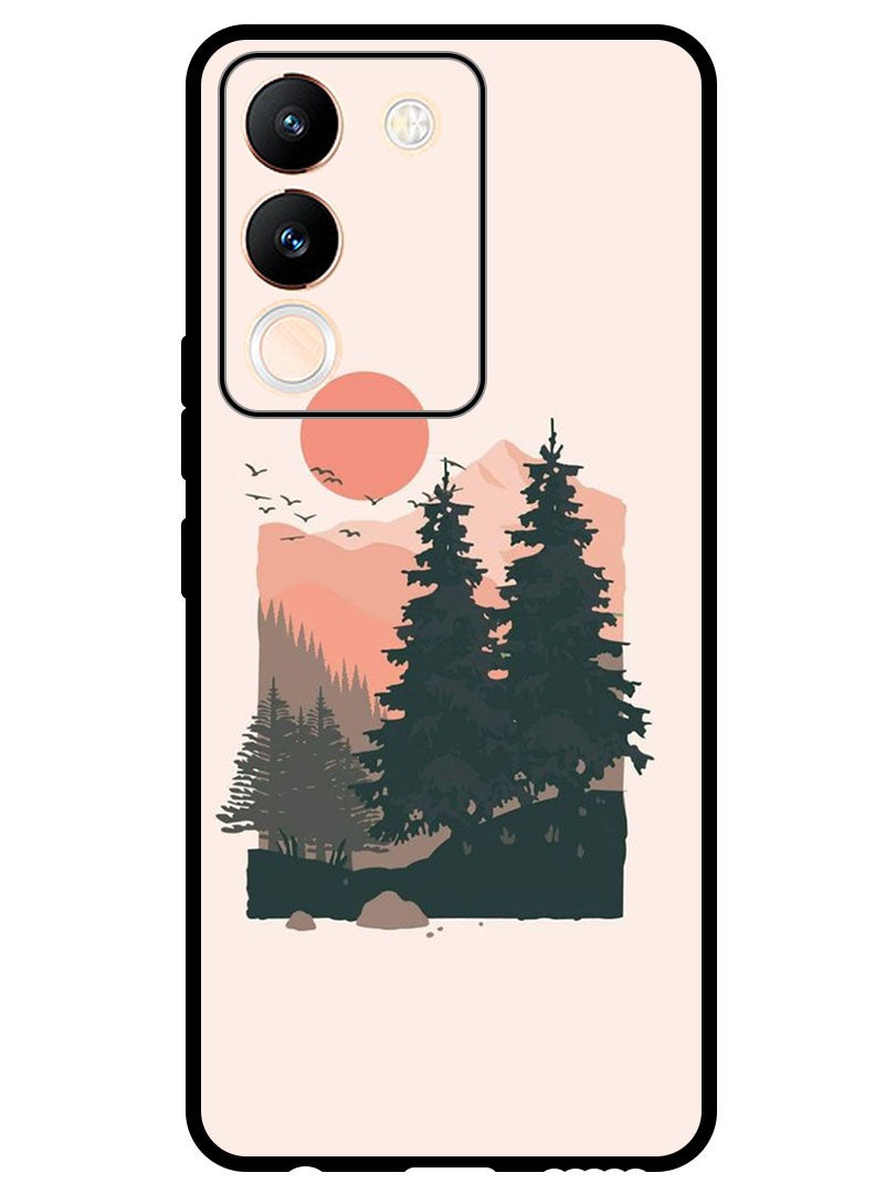 Theodor Protective Case Anti Scratch Shock Proof Bumper Cover For Vivo Y200 Nature Art - Image 1