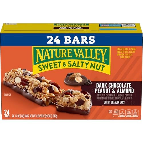 Nature Valley Sweet and Salty Nut Granola Bars, Dark Chocolate Peanut Almond, 24 Bars, 28.8 oz - Image 3