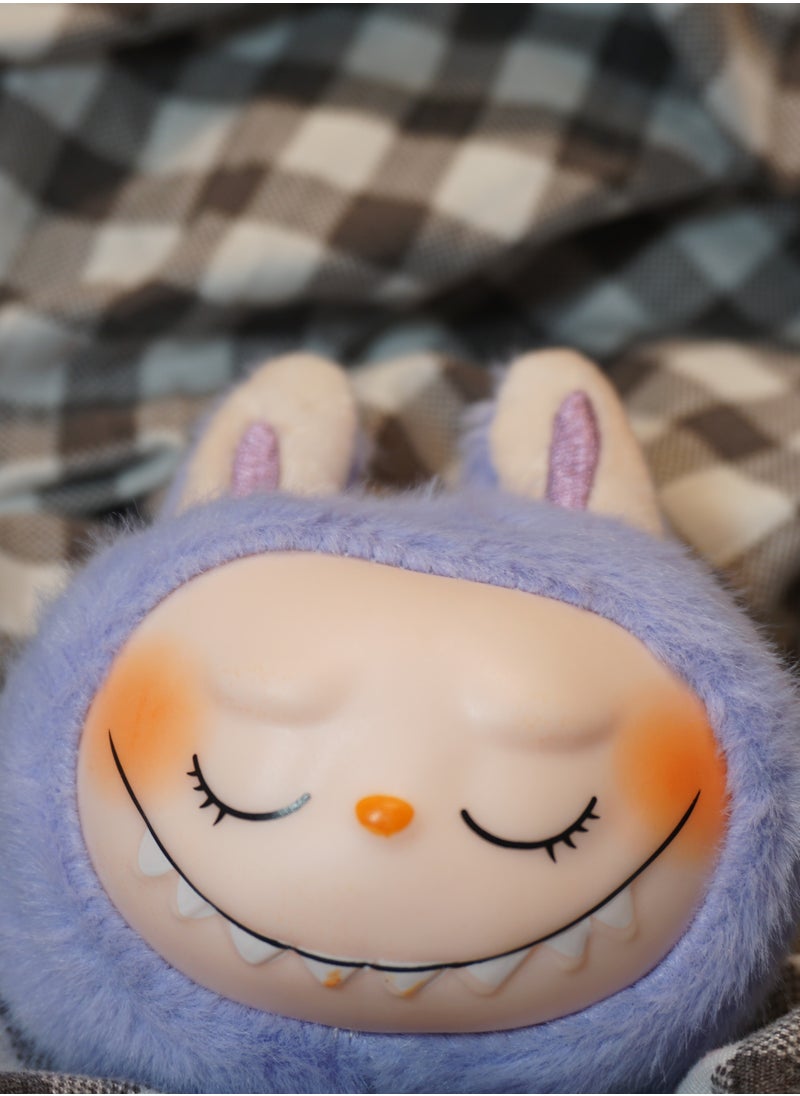 Labubu Singing Plush Keychain –Purple Soft Cartoon Monster Pendant for Bags & Gifts  - Image 3