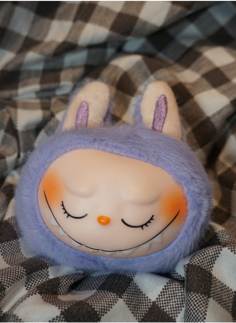 Labubu Singing Plush Keychain –Purple Soft Cartoon Monster Pendant for Bags & Gifts  - Image 1