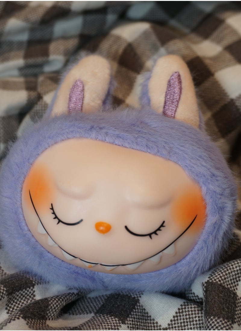 Labubu Singing Plush Keychain –Purple Soft Cartoon Monster Pendant for Bags & Gifts  - Image 2