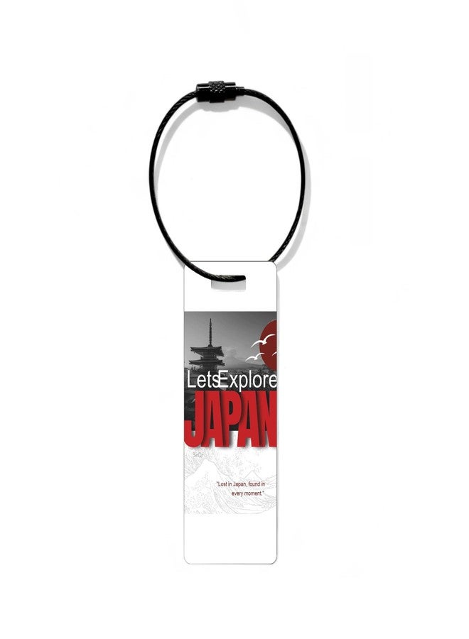SeQr Smart Lost & Found Luggage Tag - Metal QR Travel ID Tag with Wire Cable for Suitcase, Backpack, Stroller, Golf Bag - Scan & Find Digital Souvenir Tag - Smart Travel Accessory/Japan Souvenir - Image 2
