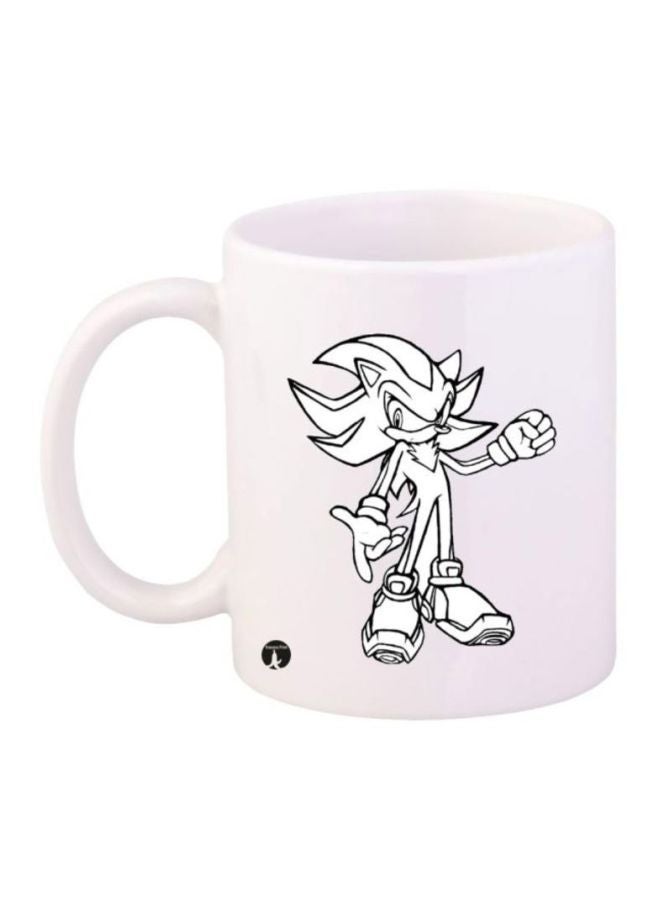 RYN Sonic Video Game Printed Coffee Mug White/Black
