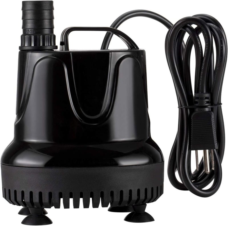 hygger 215 GPH Quick Water Change Aquarium Pump Submersible Fountain Water Pump Fish Tank Pond Drain Transfer Pump with 2 Adaptors - Image 2