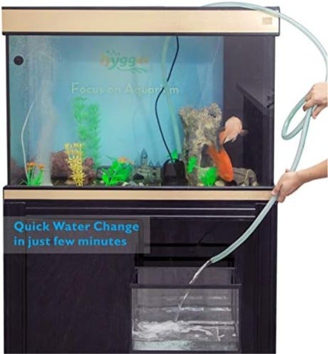 hygger 215 GPH Quick Water Change Aquarium Pump Submersible Fountain Water Pump Fish Tank Pond Drain Transfer Pump with 2 Adaptors - Image 5