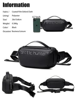 ARCTIC HUNTER Business Travel Waist Money Bag, Durable Lightweight Phone Pack for Men  - Image 3