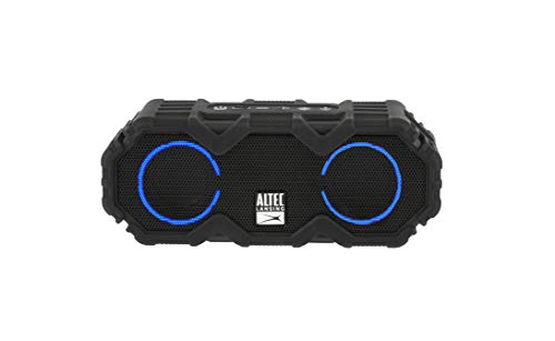 Altec Lansing مكبر صوت بلوتوث مقاوم للماء Altec Lansing LifeJacket Mini مع أضواء، مكبر صوت لاسلكي محمول للبرك، الشاطئ، التنزه، الرياضة، التخييم، 16 ساعة من وقت التشغيل، يطفو في الماء - Image 1