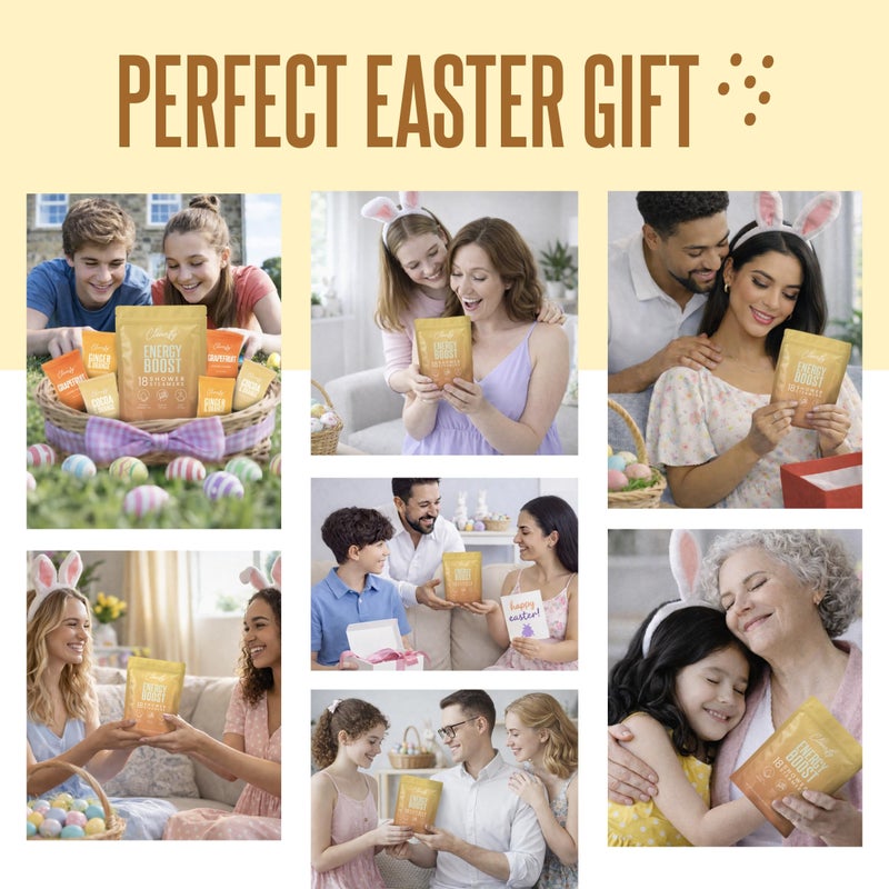 Cleverfy Citrus Shower Steamers Aromatherapy - Easter Basket Stuffers for Teens and Adults - Easter Gifts for Women and Men, Girls and Boys - 18 Tablets - Image 2