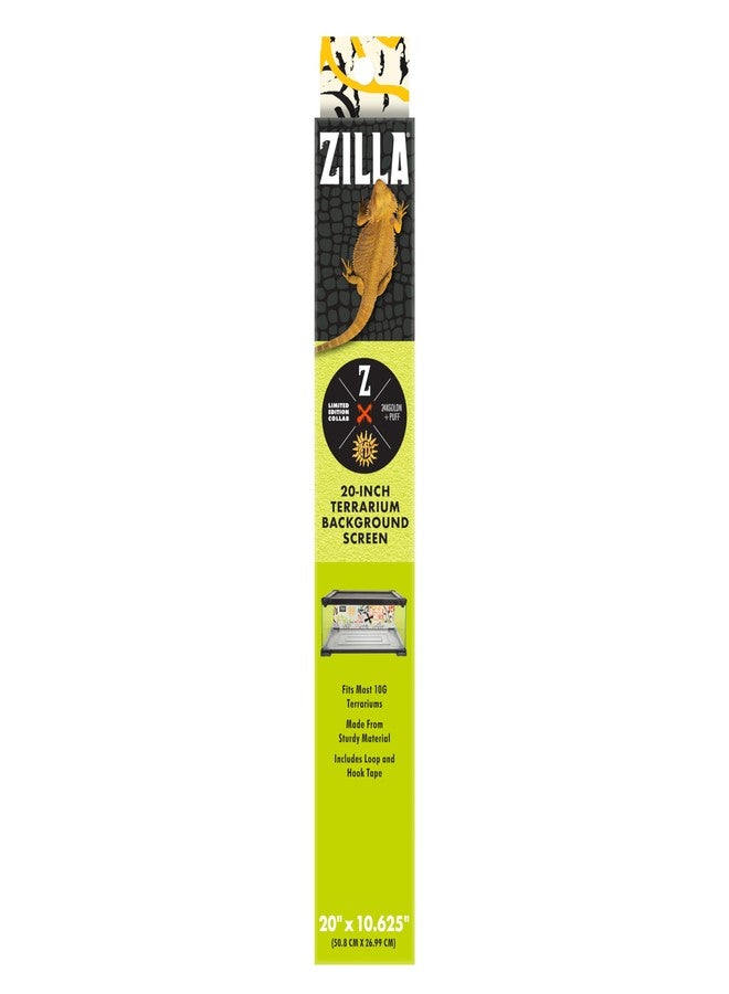 Zilla 24kGoldn Graffiti Print Terrarium Background Screen 20" x 10.625" - Image 3