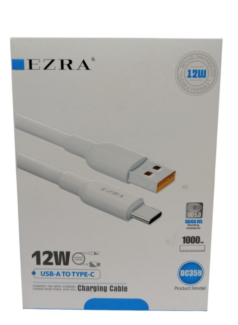 كابل شحن EZRA USB-A إلى Type-C 12W