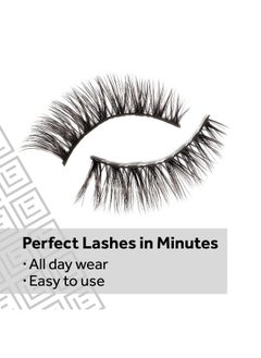 EYLURE Eylure Line & Lash Kit, 2-in-1 Lash Black Glue Eyeliner and False Lashes, Faux Mink Wispy  - Image 4