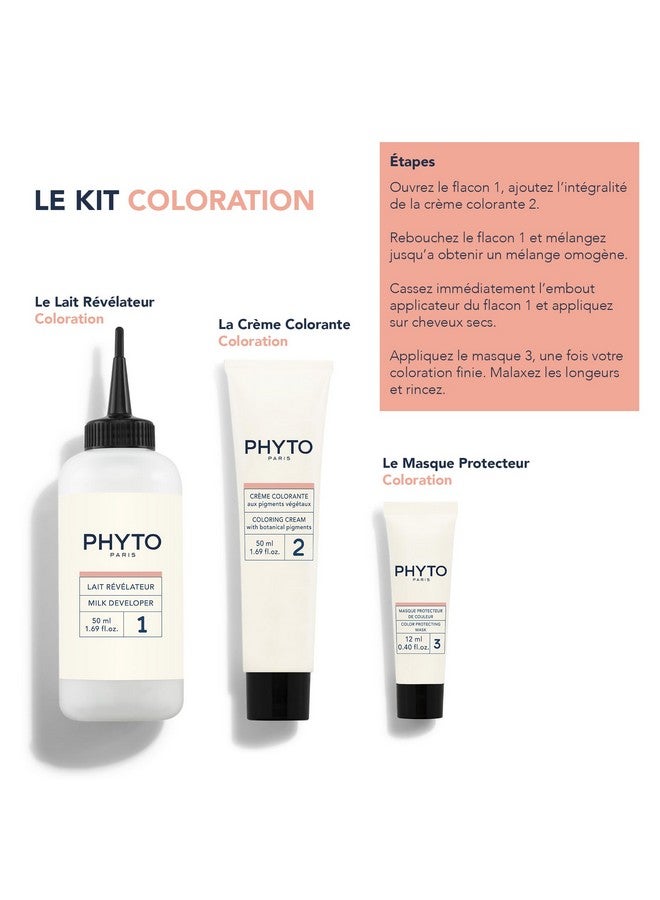 PHYTO Phytocolor Permanent Hair Color, 4 Brown, with Botanical Pigments, 100% Grey Hair Coverage, Ammonia-free, PPD-free, Resorcin-free, 0.42 oz. - Image 4