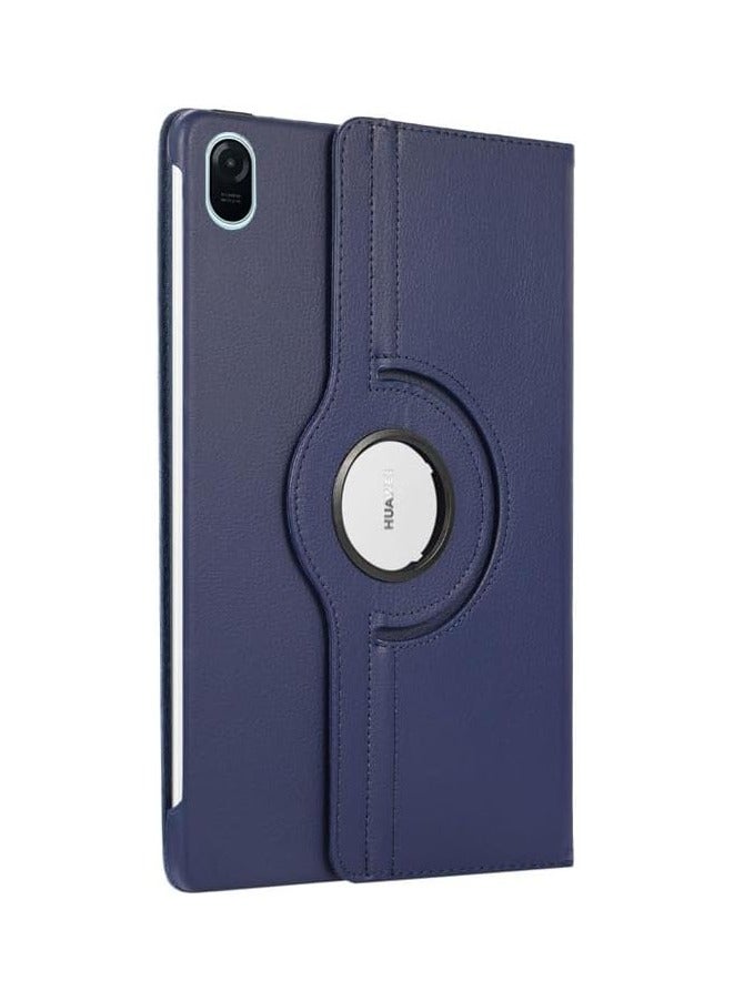 VKL Honor Pad 9 Pro 12.1 inch 2024 PU Leather Cover Sleep Wake Function 360 Rotating Stand Protective Shell For Honor Pad 9 Pro (Dark Blue) - Image 2