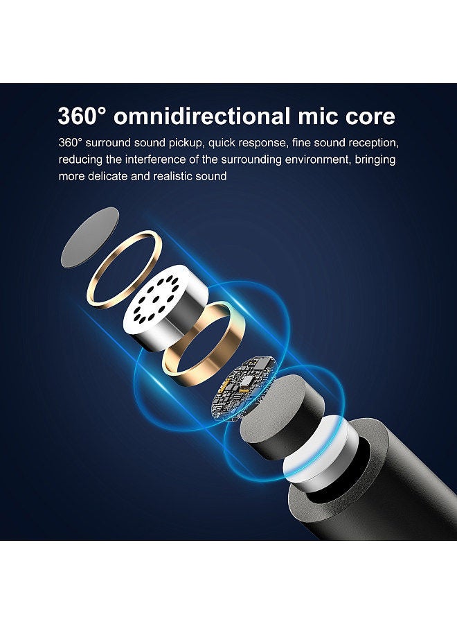 PULUZ PU3151B One-Trigger-Two Mini 2.4G Wireless Microphone System Clip-on Mic 20M Transmission Range Built-in Battery Plug-and-Play Replacement