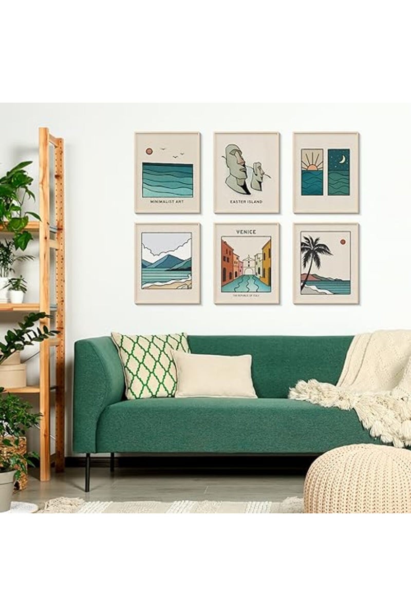 ARPEOTCY Matisse Wall Art Prints, Blue Retro Art Posters, Abstract Master Prints for Bedroom Wall Decor Aesthetic, Set of 6, 8x10in, Unframed - Image 3