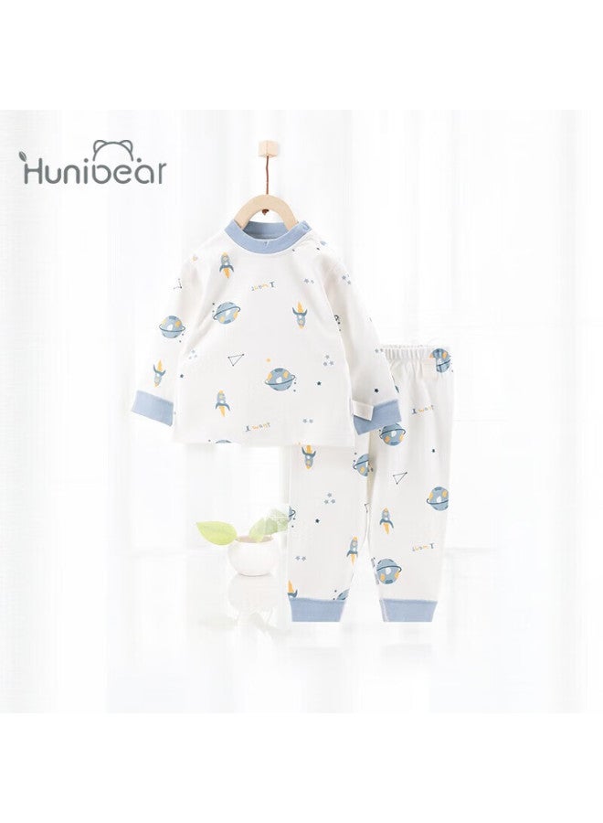huanxixiaoxiong Huanxi Xiaoxiong 6 Months-3 Years Old Baby Boy Spring Underwear Set, Infant Spring And Autumn All-cotton Class A Separate Girls Autumn Top And Pants Set