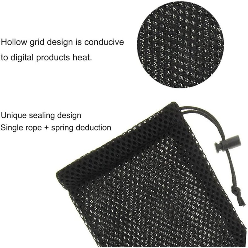 TAODAN 5-Pack Nylon Mesh Drawstring Storage Pouch Bag - 3.5 x 7.3 Inch - Image 4